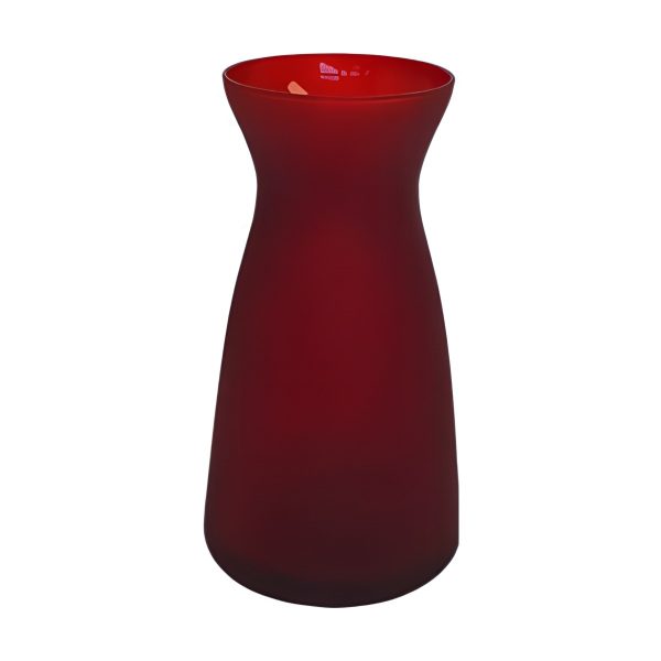 Vase Koob – Rouge vin mat, verre coloré