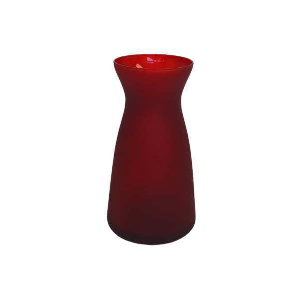Jarrón Koob's – Rojo Vino Mate, vidrio de color