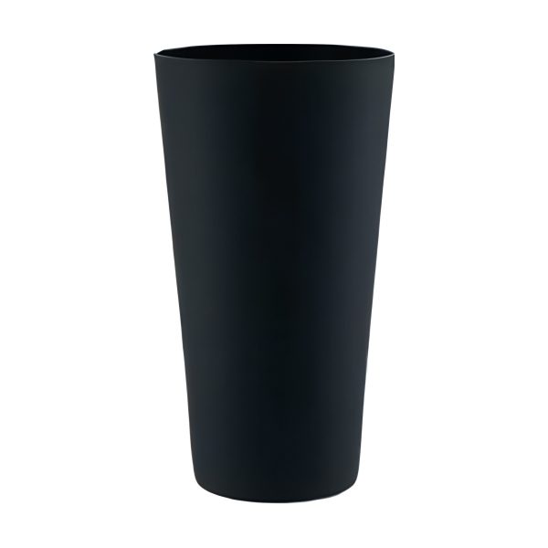 Leo Grand modèle – Mat noir mat, verre coloré