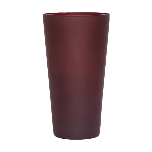 Leo Grand modèle – Bourgogne mat, verre coloré