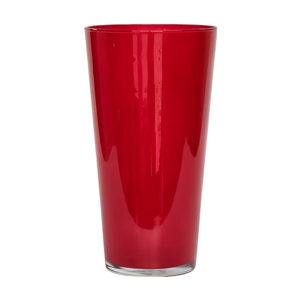 Leo Grand modèle – Rouge, verre coloré