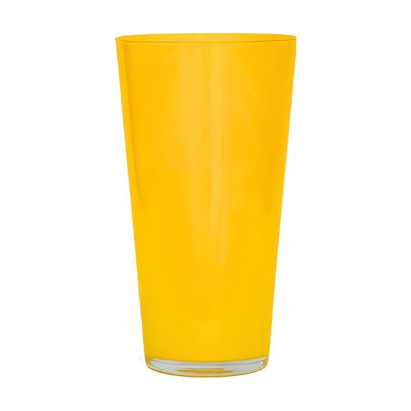 Leo Grand modèle – Jaune, verre coloré