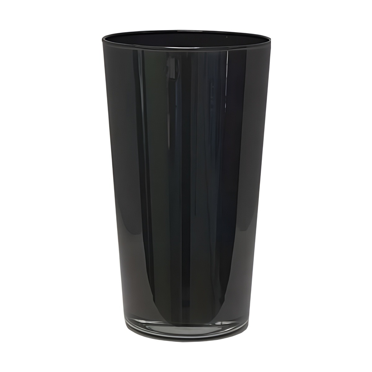 Vase Leo – Gris foncé, verre coloré