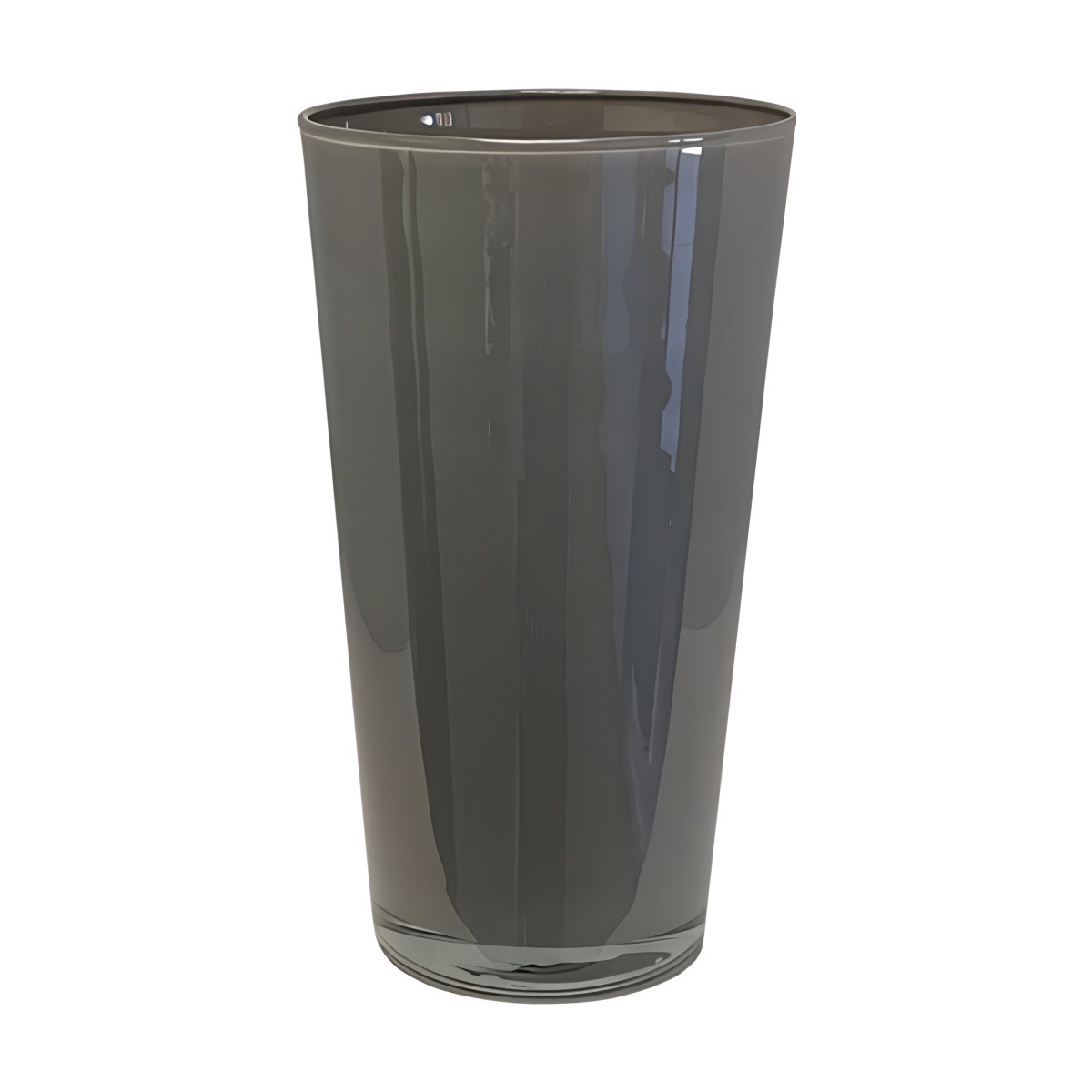 Leo Vase – Grey, coloured glass