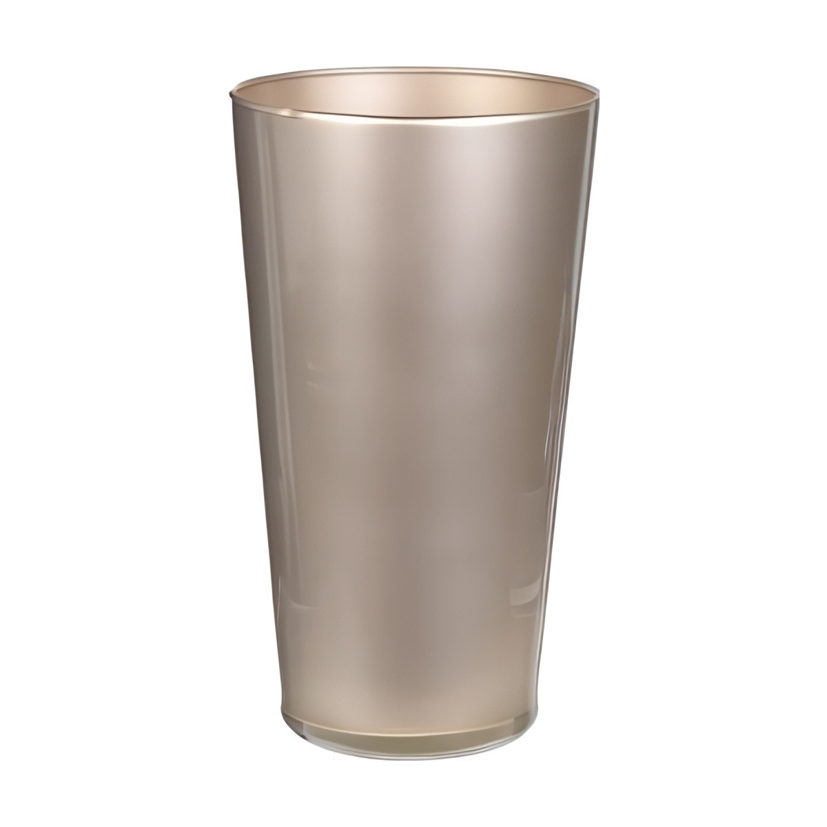 Vase Leo – Champagne métallique, verre coloré