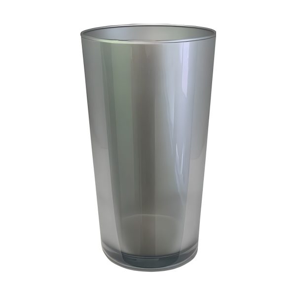 Jarrón Leo – Plata Metálico, vidrio de color