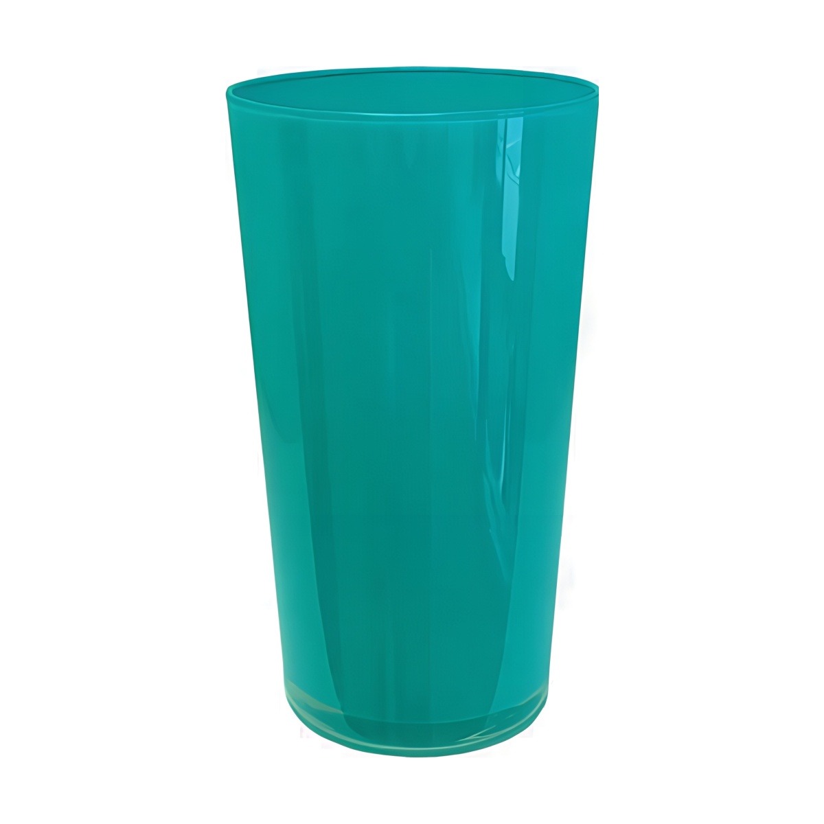 Leo Vase – Turquoise, coloured glass