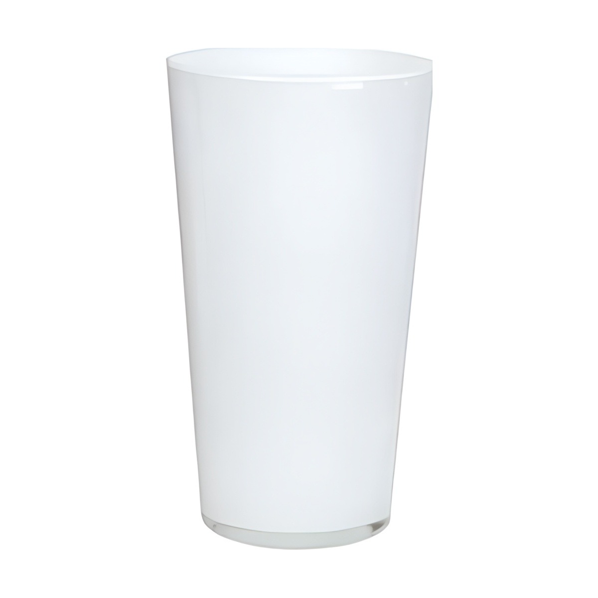 Leo Vase – White, coloured glass