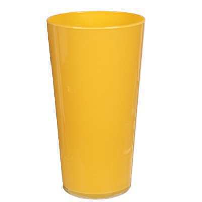 Vase Leo – Jaune, verre coloré