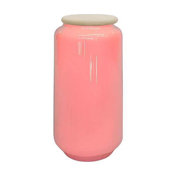 *lid Included*cylindrical Vase Lid – Blush Pink, coloured glass