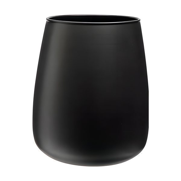 Malia Vase – Black Matte, coloured glass