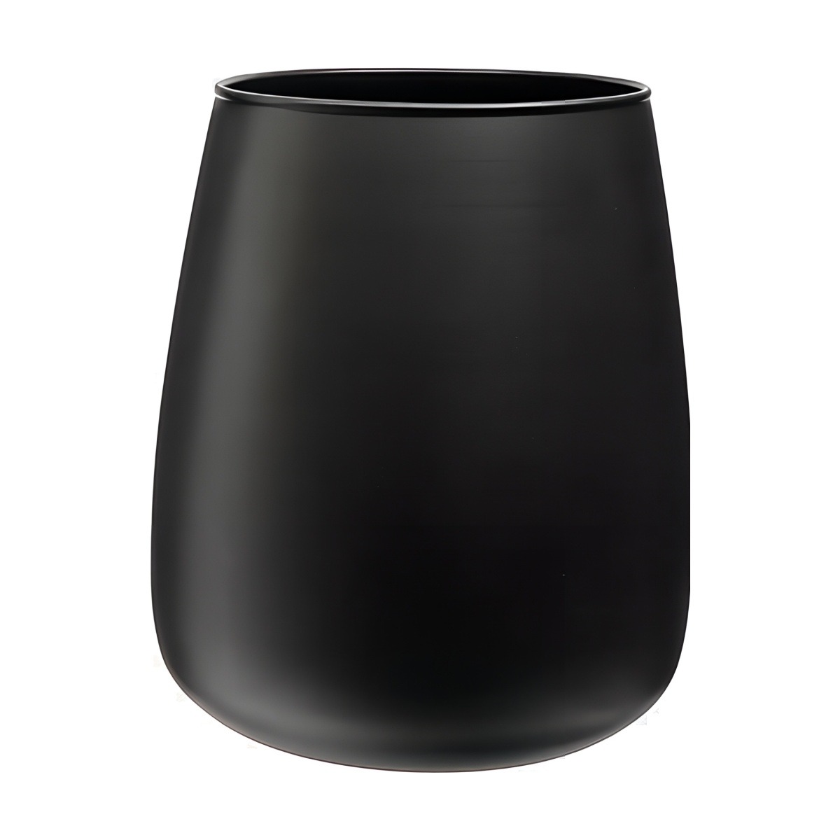 Malia Vase – Black Matte, coloured glass