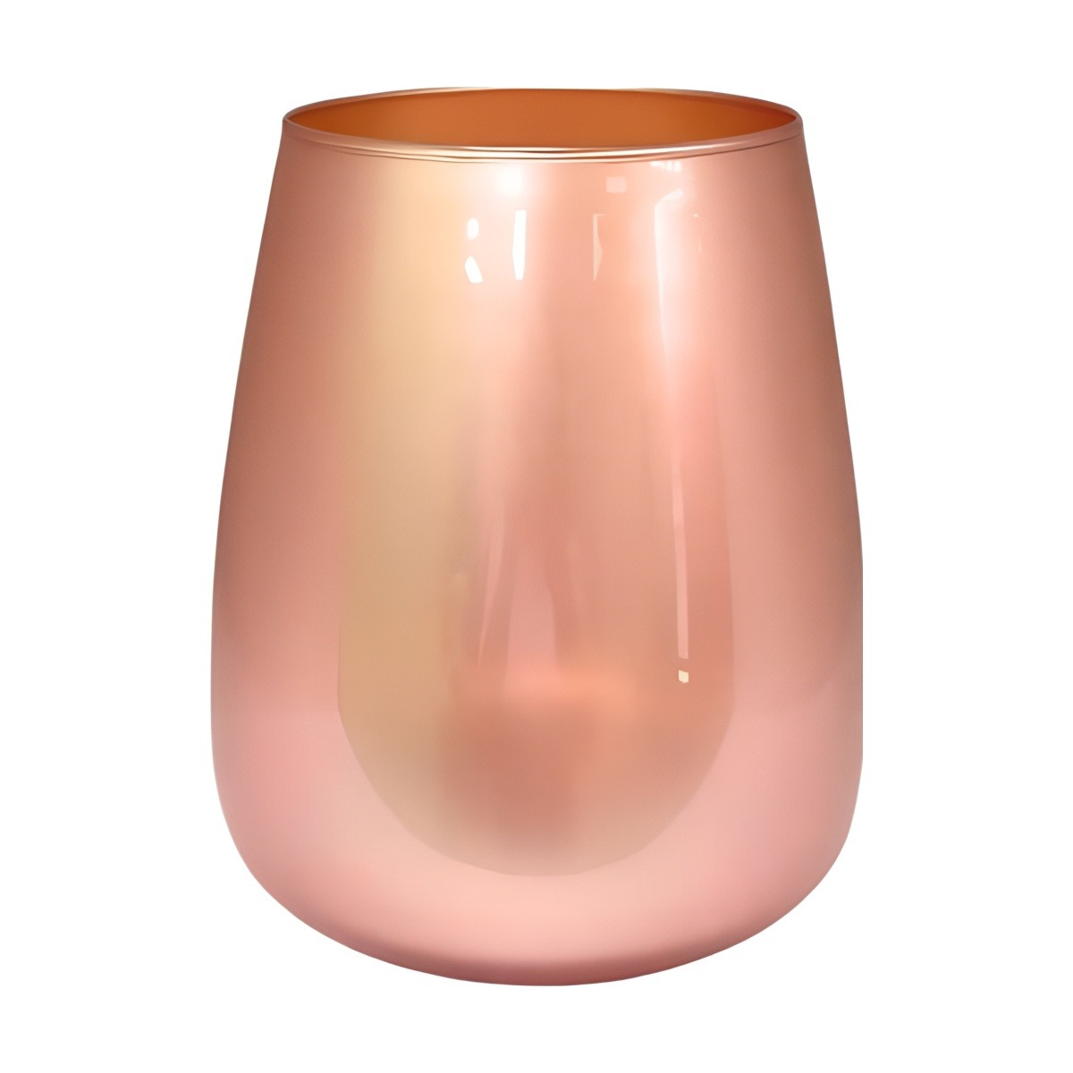 Jarrón Malia – Coral, vidrio de color