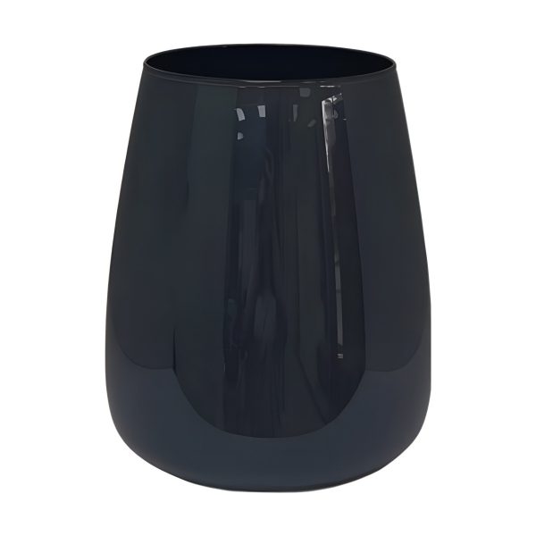 Malia Vase – Dark Grey, coloured glass