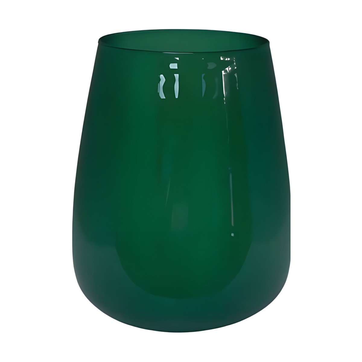 Jarrón Malia – Verde cazador, vidrio de color