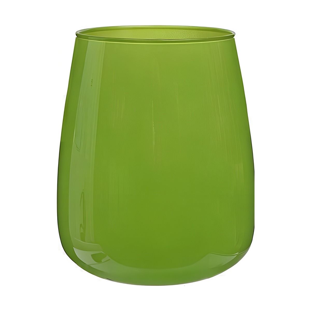 Jarrón Malia – Verde lima, vidrio de color