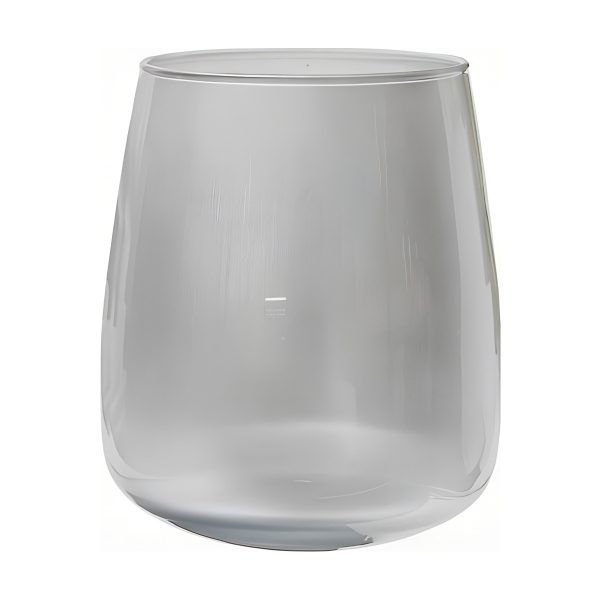 Malia Vase – Metallic Silver, coloured glass