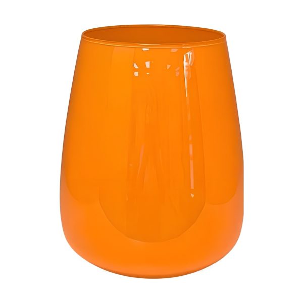 Malia Vase – Orange, coloured glass