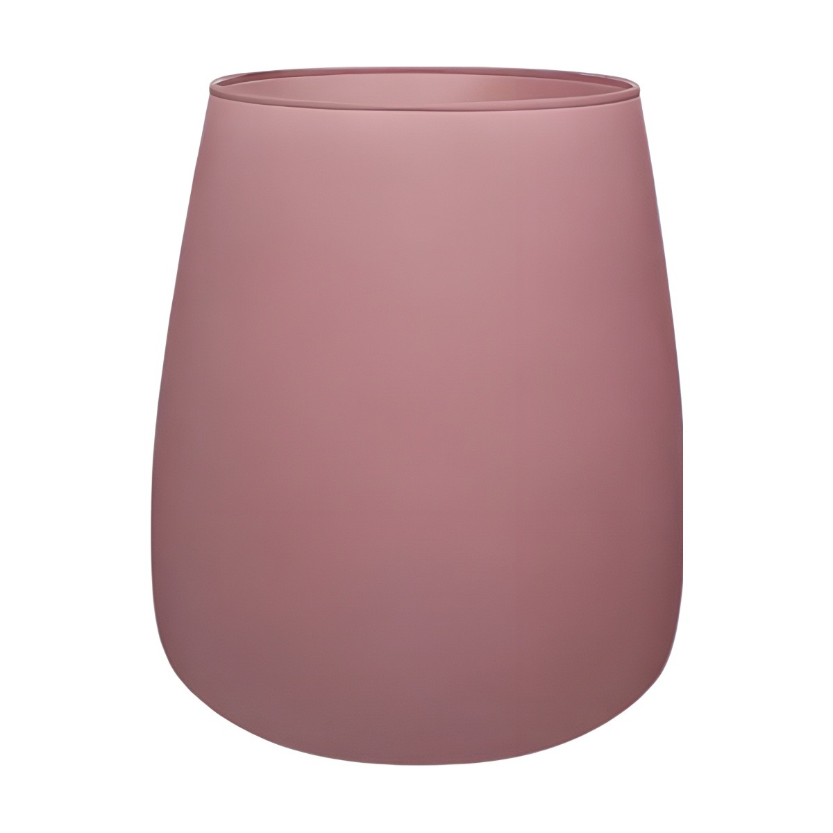Vase Malia – Rose mat, verre coloré