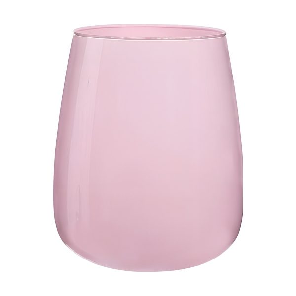 Malia Vase – Pink, coloured glass