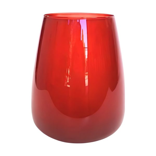 Malia Vase – Red, coloured glass
