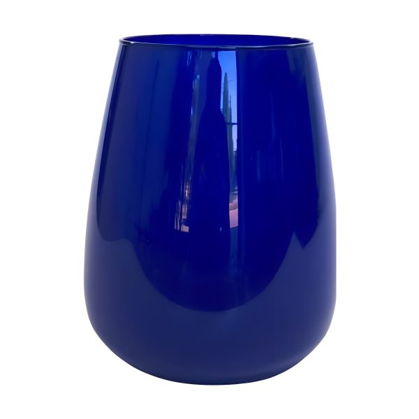 Malia Vase – Royal Blue, coloured glass