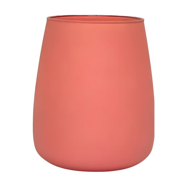 Malia Vase – Terra Cotta Matte, coloured glass