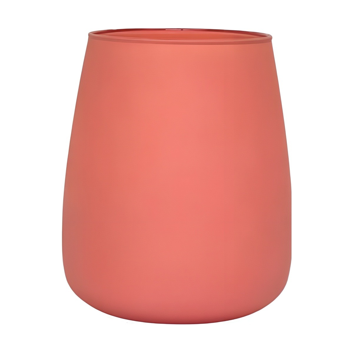 Jarrón Malia – Terracota Mate, vidrio de color