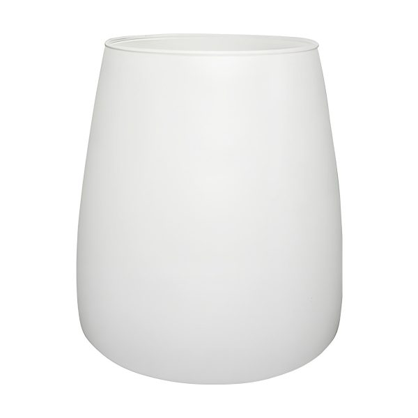 Malia Vase – White Matte, coloured glass