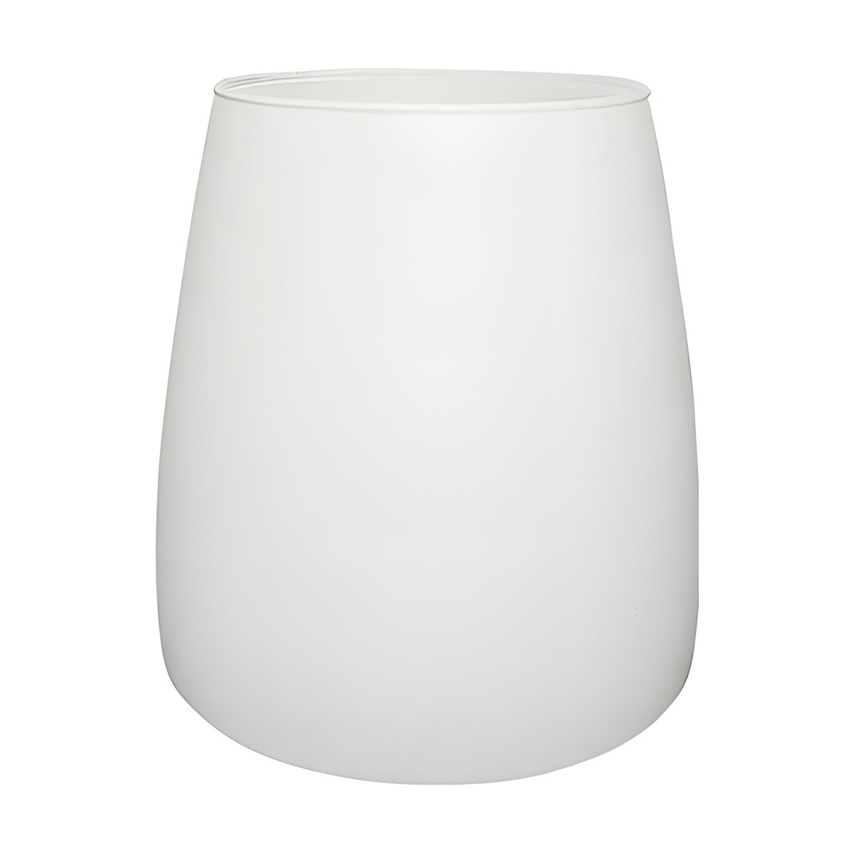 Malia Vase – White Matte, coloured glass