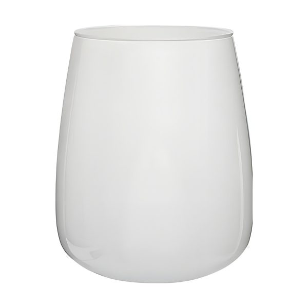 Malia Vase – White, coloured glass