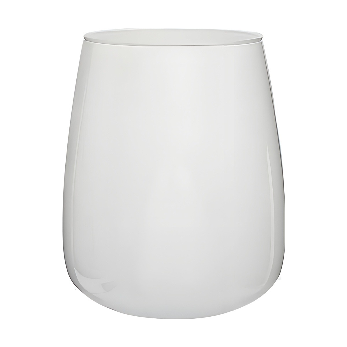Malia Vase – White, coloured glass