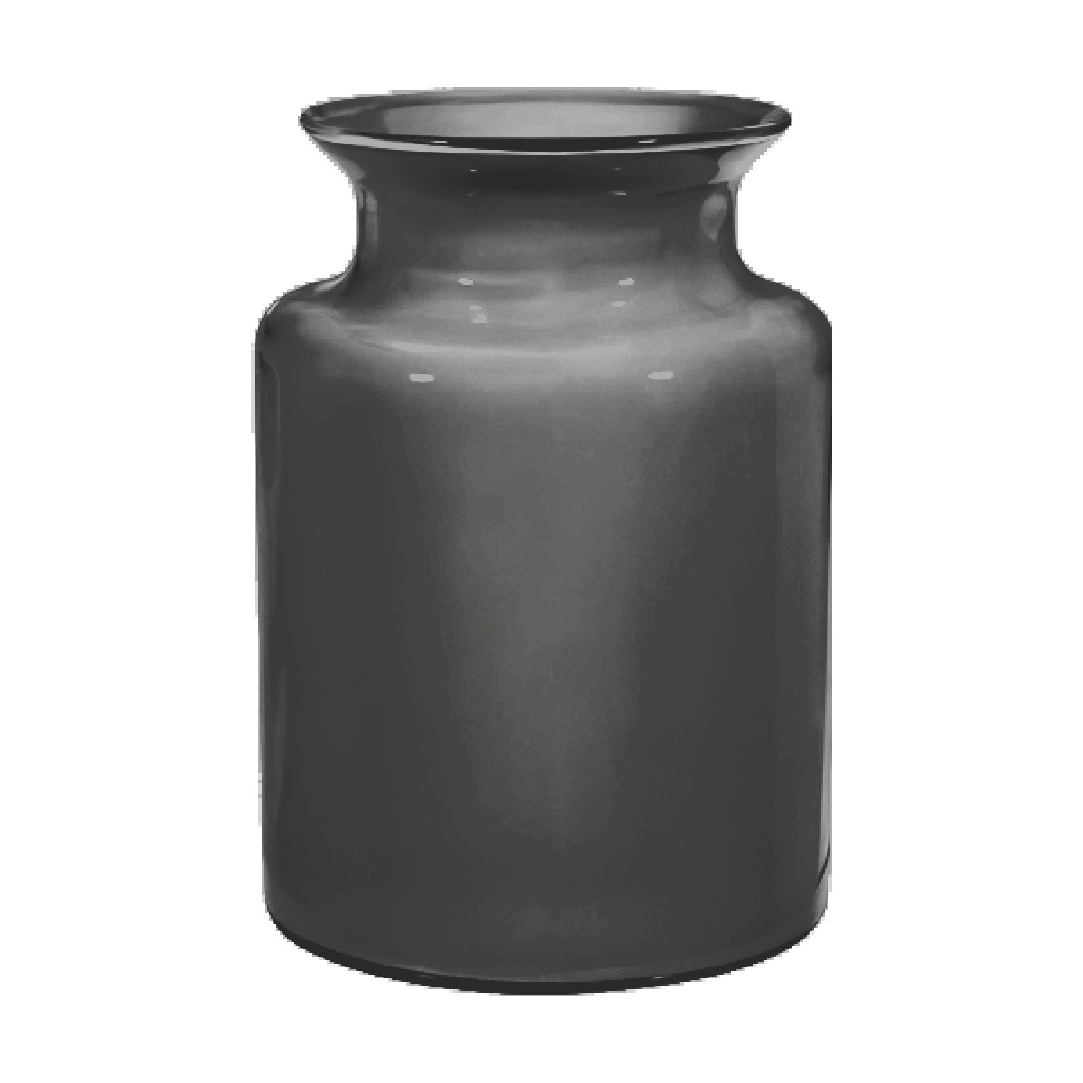 Med. Glass Jar – Dark Grey, coloured glass