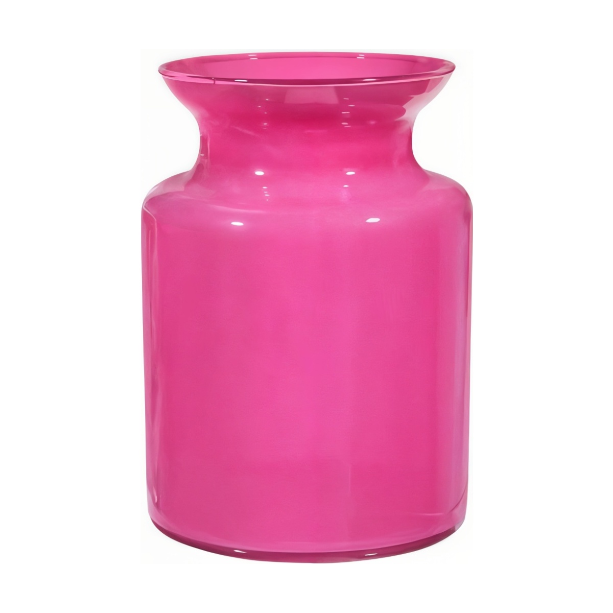 Med. Glass Jar – Hot Pink, coloured glass