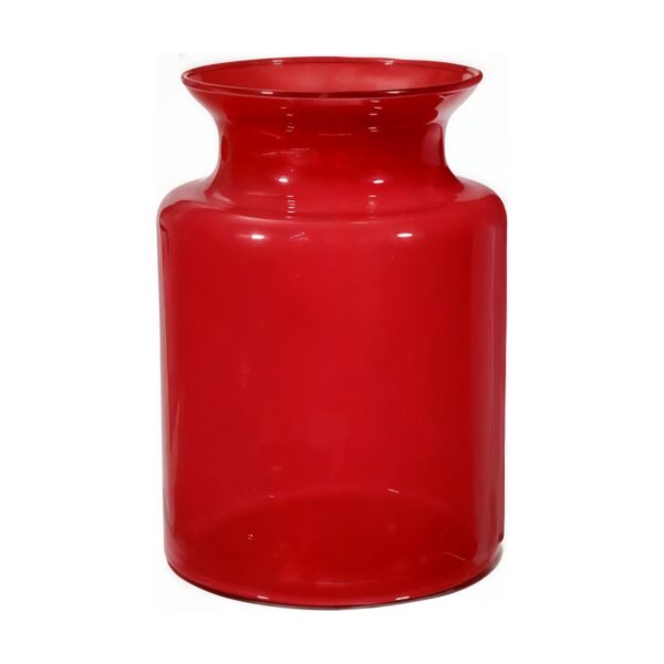 Frasco de vidrio mediano – Rojo, vidrio de color