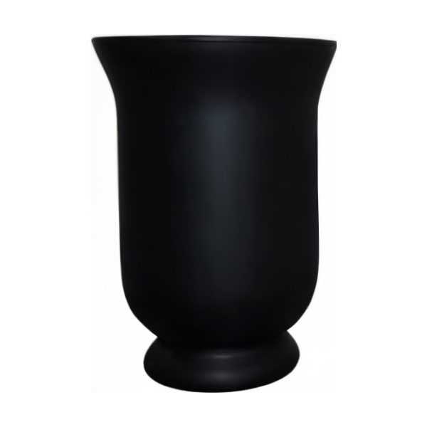 Vase en verre Mia – Mat noir mat, verre coloré