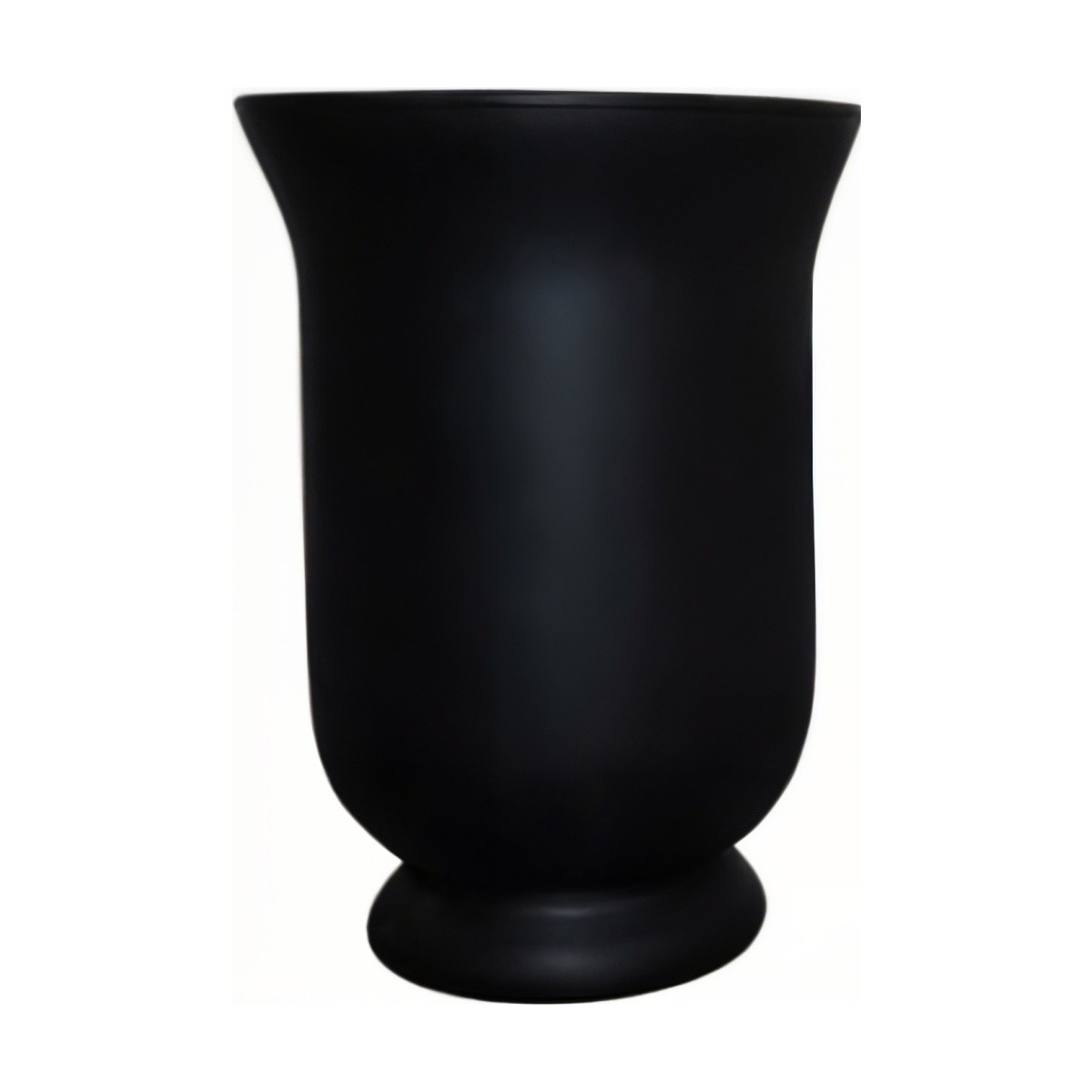 Vase en verre Mia – Mat noir mat, verre coloré