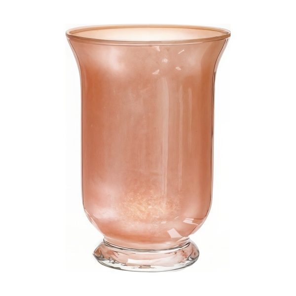 Vase en verre Mia – Corail métallique, verre coloré