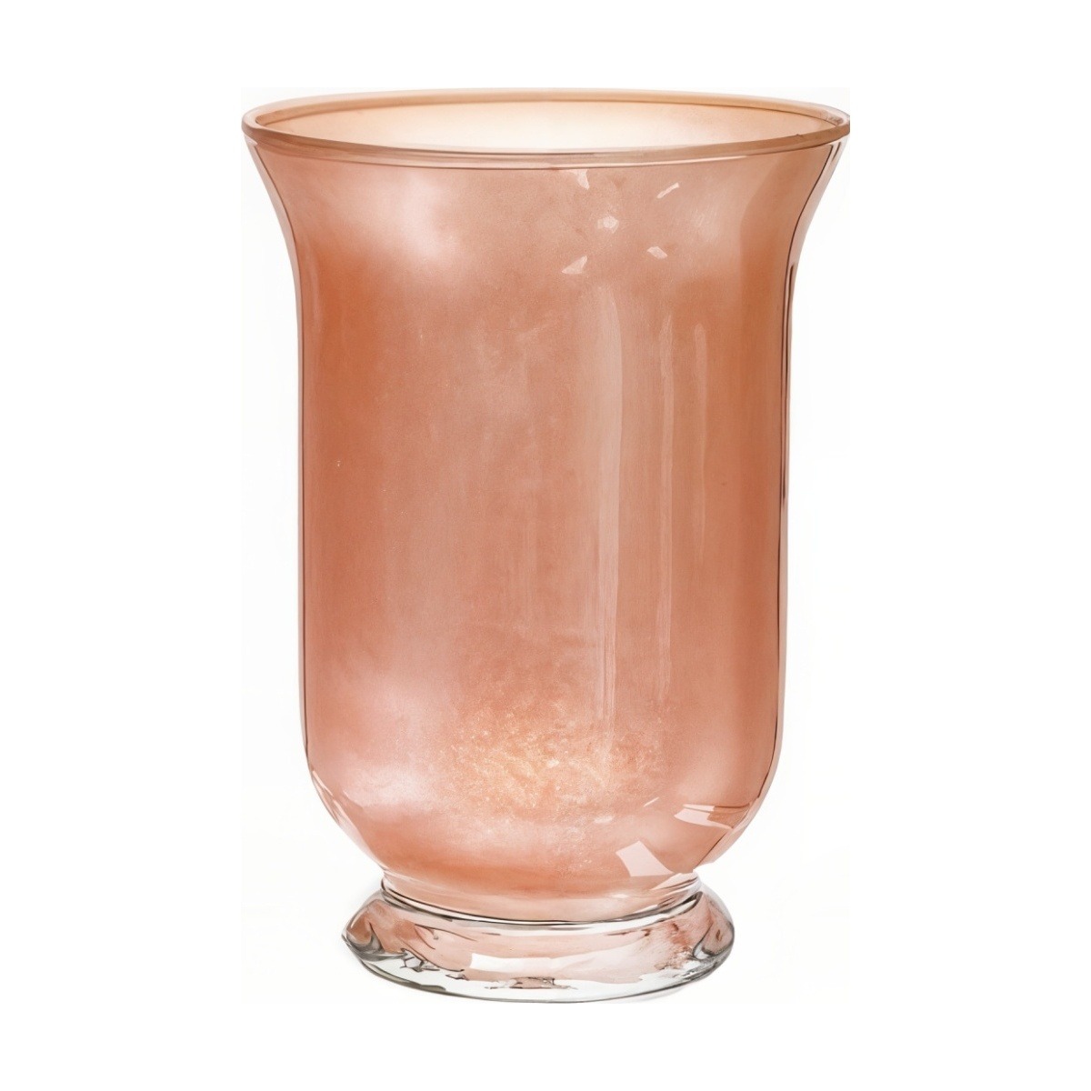Mia Glass Vase – Metallic Coral, coloured glass