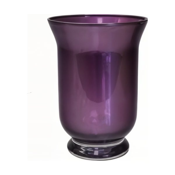 Vase en verre Mia – Violet métallique, verre coloré