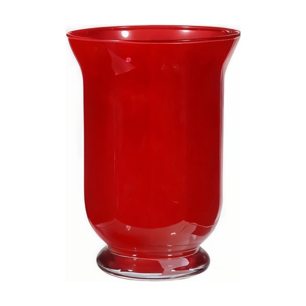 Vase en verre Mia – Rouge, verre coloré