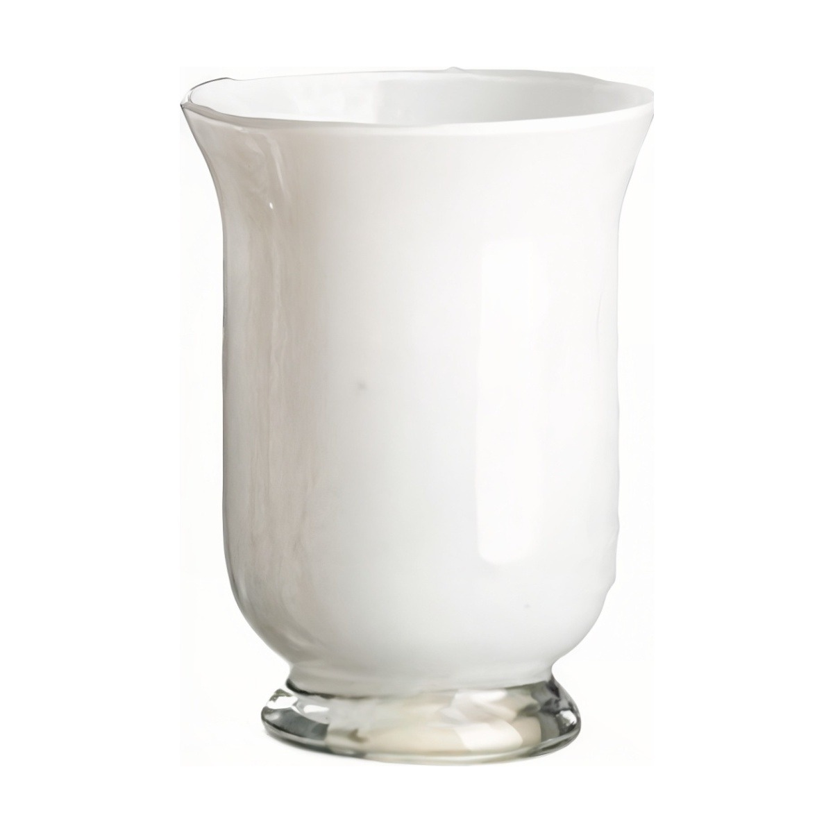 Mia Glass Vase – White, coloured glass