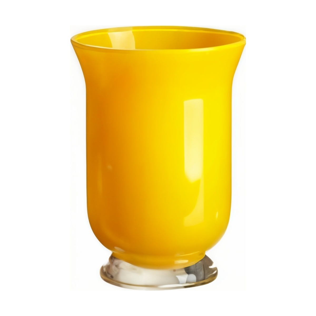 Jarrón de Vidrio Mia – Amarillo, vidrio de color