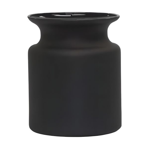 Mini Glass Jar – Black Matte, coloured glass