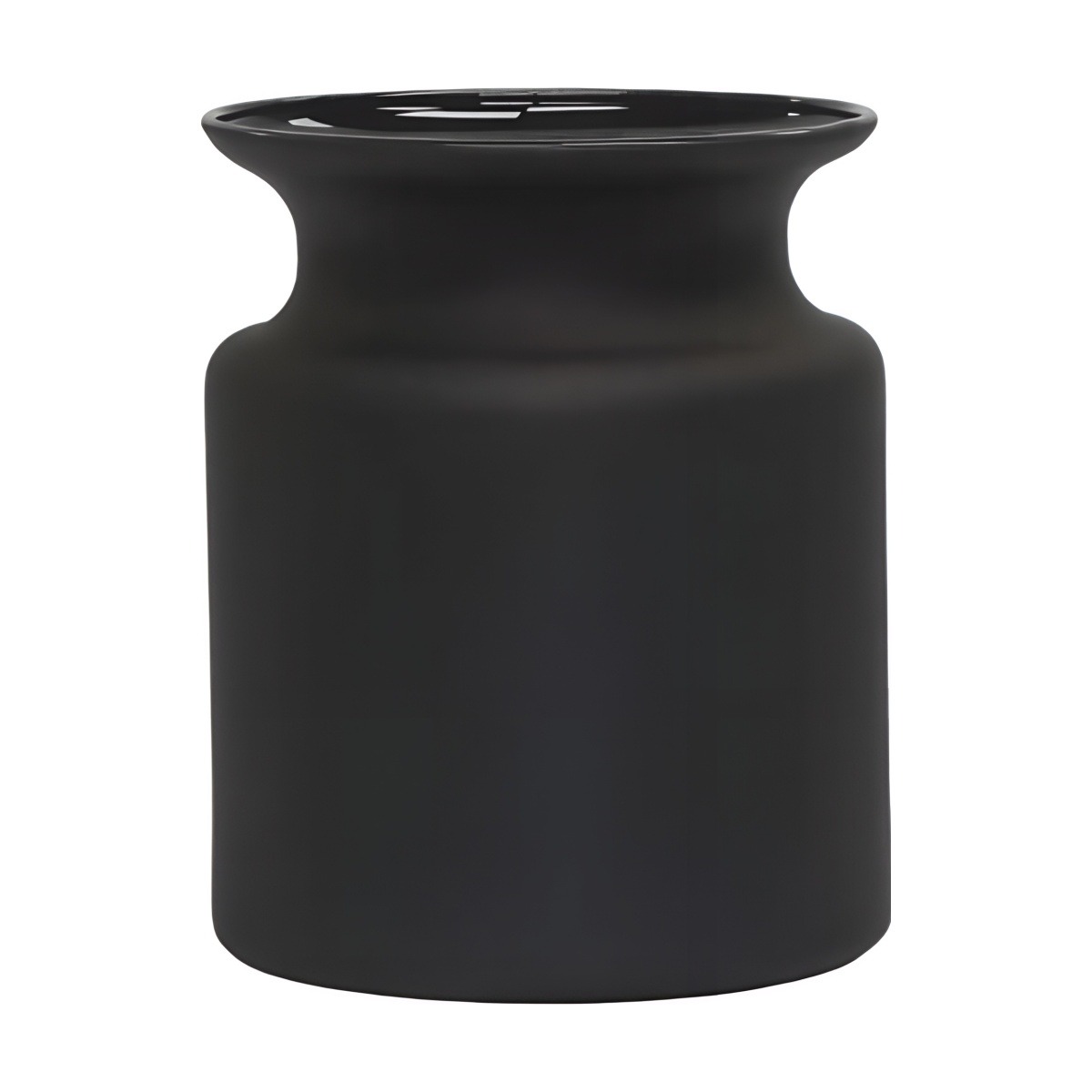 Mini frasco de vidrio – Negro Mate, vidrio de color