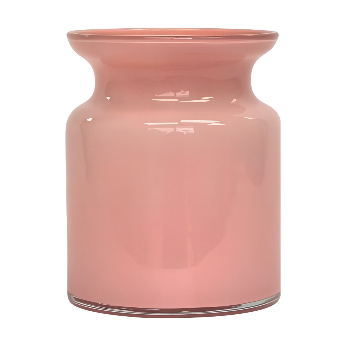 Mini Glass Jar – Blush Pink, coloured glass