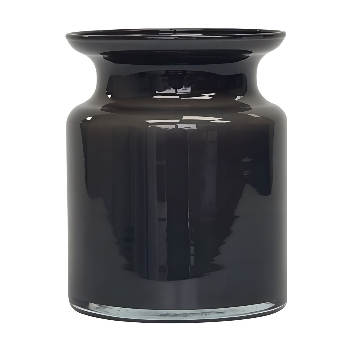 Mini frasco de vidrio – Gris oscuro, vidrio de color