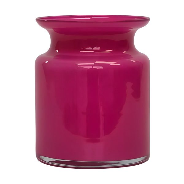 Mini Glass Jar – Hot Pink, coloured glass