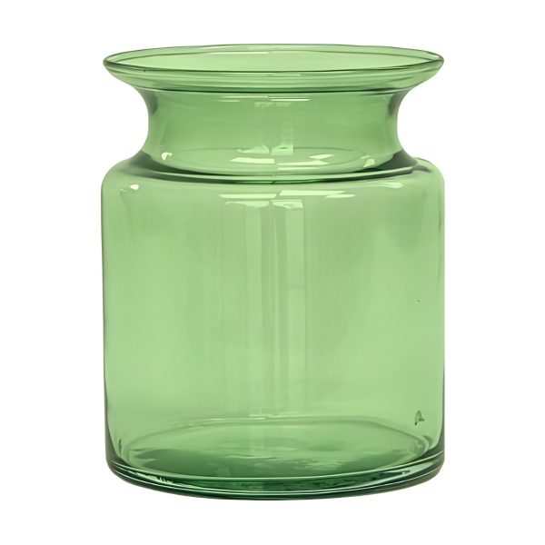 Mini Glass Jar – Olive Green, coloured glass