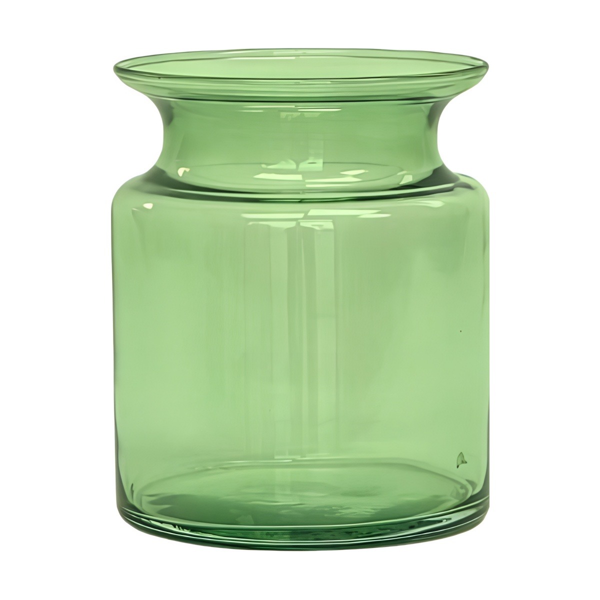 Mini Glass Jar – Olive Green, coloured glass